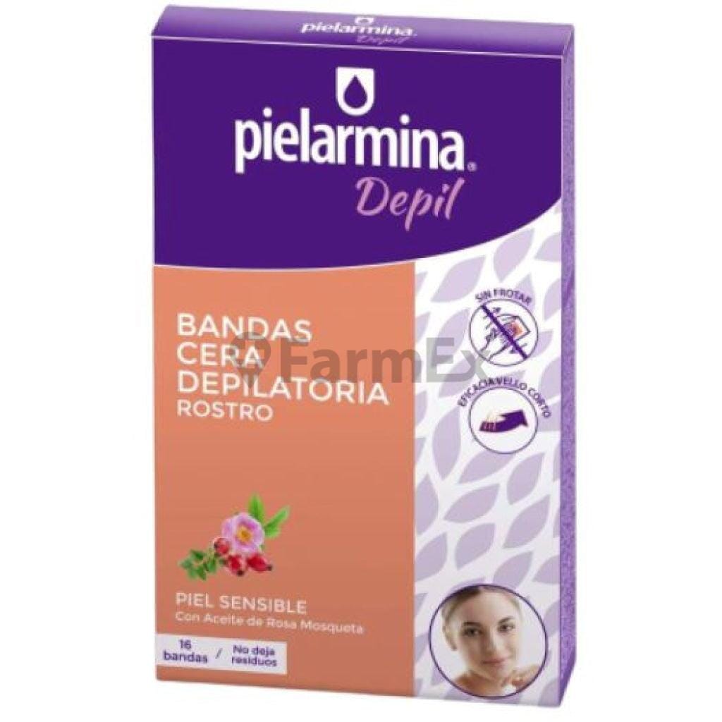 Pielarmina Bandas Depilatorias Faciales "Piel Sensible" x 16 unidades Farmex-Pluxee-Persistente